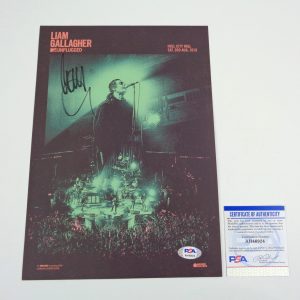 Liam Gallagher Oasis Signed Autograph Photo With PSA/DNA COA