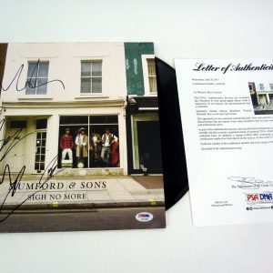 Mumford And Sons Full Band Signed Sigh No More Vinyl Record Album With PSA/DNA COA