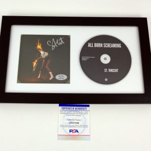 St Vincent Anne Clark Signed Autograph All Born Screaming CD Framed With PSA/DNA COA B
