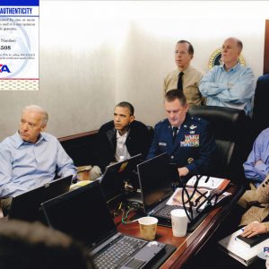 Pete Souza Barack Obama War Room Signed Autograph 8x10 Photo With PSA/DNA COA