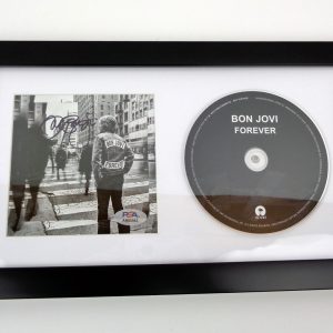 Jon Bon Jovi Signed Autograph Forever CD Framed With PSA/DNA COA C