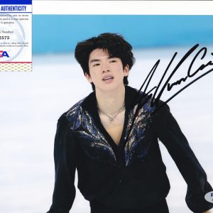 Junhwan Cha Korea 2022 Olympics Skating Signed 8x10 Photo With PSA/DNA COA #5