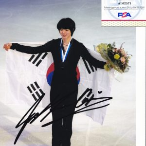 Junhwan Cha Korea 2022 Olympics Skating Signed 8x10 Photo With PSA/DNA COA #1