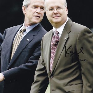 Karl Rove President George Bush Advisor Signed Autograph 8x10 Photo With PSA/DNA COA A