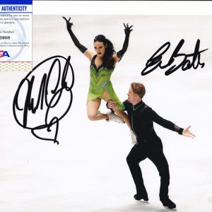 Madison Chock & Evan Bates USA 2022 Olympics Signed Autograph 8x10 Photo With PSA/DNA COA D