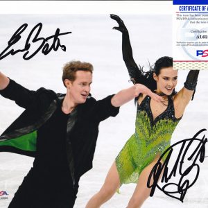 Madison Chock & Evan Bates USA 2022 Olympics Signed Autograph 8x10 Photo With PSA/DNA COA A