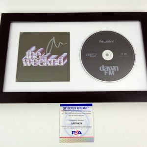 The Weeknd Signed Autograph Dawn FM CD Framed With PSA/DNA COA B