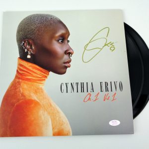 Cynthia Erivo Wicked Elphaba Signed Autograph Ch 1 Vs 1 Vinyl Record Album With PSA/DNA COA