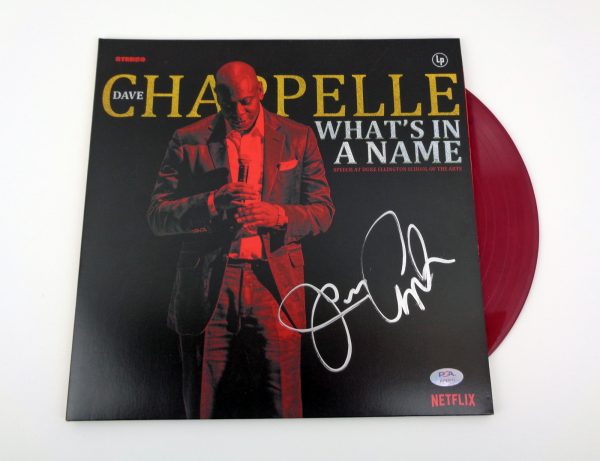 Dave Chappelle Signed Autograph What's In A Name Vinyl Record Album With PSA/DNA COA