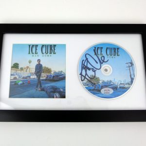 Ice Cube NWA Signed Autograph Man Down CD Framed With PSA/DNA COA A