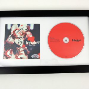 Inhaler Entire Band Signed Autograph Open Wide CD Framed With PSA/DNA COA A