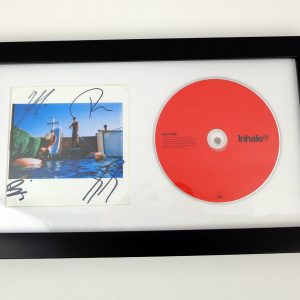 Inhaler Entire Band Signed Autograph Open Wide CD Framed With PSA/DNA COA B