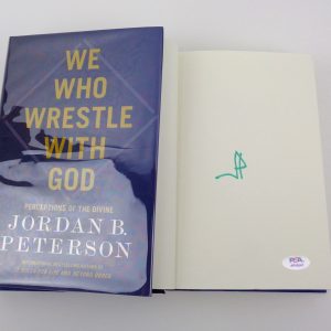 Jordan Peterson Signed Autograph We Who Wrestle With God Book With PSA/DNA COA A