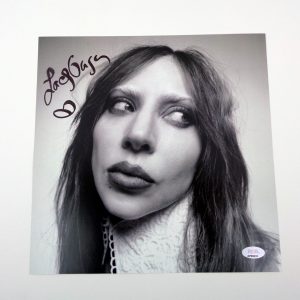 Lady Gaga Legendary Musician Signed Autograph Record Poster With PSA/DNA COA