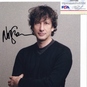 Neil Gaiman Sandman Coraline Author Signed Autograph 8x10 Photo With PSA/DNA COA A