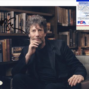 Neil Gaiman Sandman Coraline Author Signed Autograph 8x10 Photo With PSA/DNA COA B