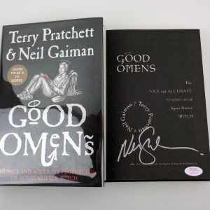 Neil Gaiman Author Good Omens Signed Autograph Hardcover Book WIth PSA/DNA COA