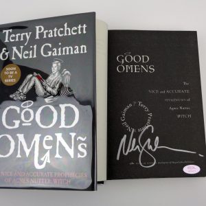 Neil Gaiman Author Good Omens Signed Autograph Hardcover Book WIth PSA/DNA COA