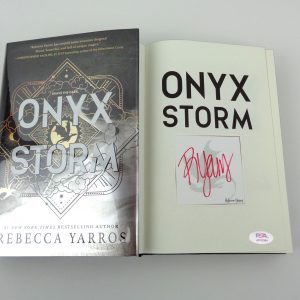 Rebecca Yarros Author Onyx Storm Signed Autograph 1st Edition Book With PSA/DNA COA