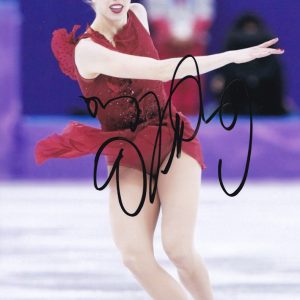 Carolina Kostner Italy Figure Skating Olympics Signed Autograph 8x10 Photo With PSA/DNA COA A