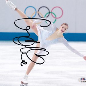 Carolina Kostner Italy Figure Skating Olympics Signed Autograph 8x10 Photo With PSA/DNA COA B