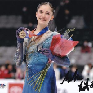 Isabeau Levito USA Figure Skating 2026 Olympics Signed 8x10 Photo With PSA/DNA COA C