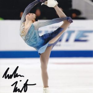 Isabeau Levito USA Figure Skating 2026 Olympics Signed 8x10 Photo With PSA/DNA COA E