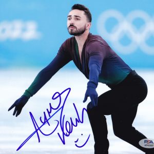 Kevin Aymoz France Figure Skating 2026 Olympics Signed 8x10 Photo With PSA/DNA COA B