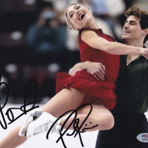 Piper Gilles & Paul Poirier Skating 2026 Olympics Signed 8x10 Photo With PSA/DNA COA D