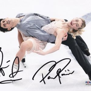 Piper Gilles & Paul Poirier Skating 2026 Olympics Signed 8x10 Photo With PSA/DNA COA E
