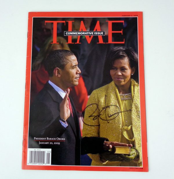 President Barack Obama Signed Autograph Inauguration Time Magazine With PSA/DNA COA - Image 2