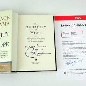President Barack Obama Signed Autograph The Audacity of Hope Book With PSA/DNA COA