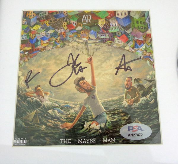 AJR Entire Band Signed Autograph The Maybe Man CD Framed With PSA/DNA COA B - Image 2
