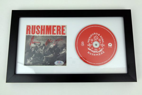Mumford And Sons Signed Autograph Rushmere CD Framed With PSA/DNA COA B