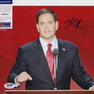 Marco Rubio Secretary of State Signed Autograph 8x10 Photo With PSA/DNA COA D
