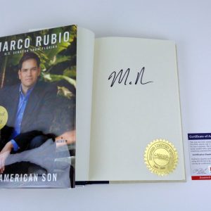 Marco Rubio Signed Autograph An American Son 1st Edition Limited Edition Book With PSA/DNA COA B