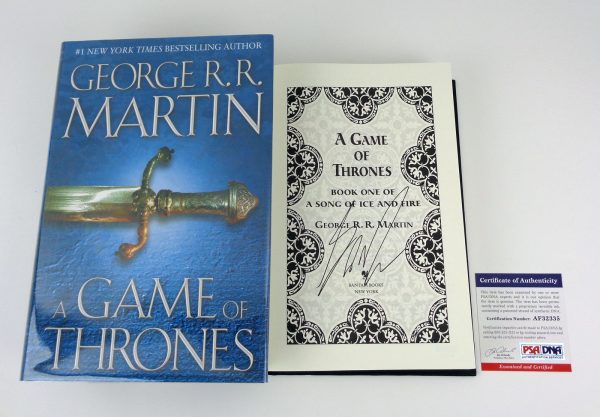 George RR Martin Signed Autograph A Game of Thrones Hardcover Book With PSA/DNA COA B