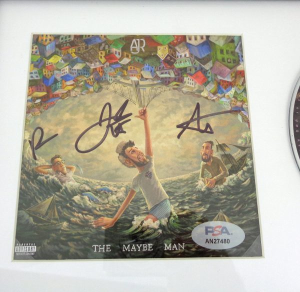 AJR Entire Band Signed Autograph The Maybe Man CD Framed With PSA/DNA COA C - Image 2