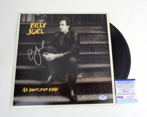Billy Joel The Piano Man Signed Autograph An Innocent Man Vinyl Record Album With PSA/DNA COA