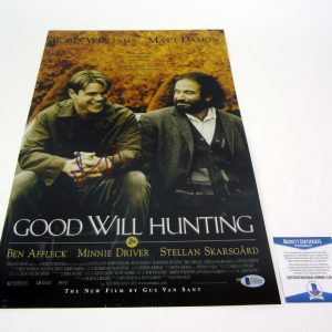 Matt Damon Signed Autograph Good Will Hunting Movie Poster With Beckett BAS COA