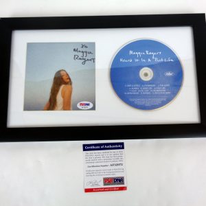 Maggie Rogers Signed Autograph Heard It In A Past Life CD Framed With PSA/DNA COA C
