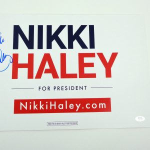 Nikki Haley For President 2024 Signed Autograph Official Sign Poster PSA/DNA COA