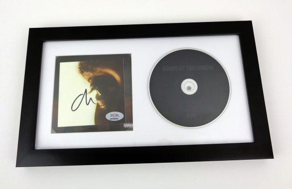 The Weeknd Signed Autograph Hurry Up Tomorrow CD Framed With PSA/DNA COA C