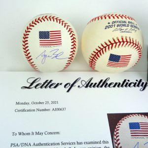 President George W Bush Signed Autograph 2001 World Series 1st Pitch Baseball With PSA/DNA COA