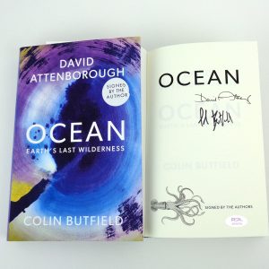 David Attenborough BBC Signed Autograph Ocean 1st Edition Book With PSA/DNA COA