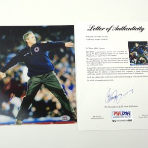 President George W Bush Signed Autograph World Series First Pitch 8x10 Photo With PSA/DNA COA