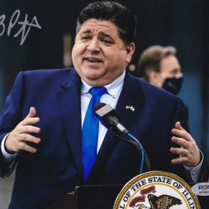 JB Pritzker Governor For President 2028 Signed Autograph 8x10 Photo With PSA/DNA COA A