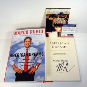 Marco Rubio Senator Signed American Dreams 1st Edition Book Proof With PSA/DNA COA B