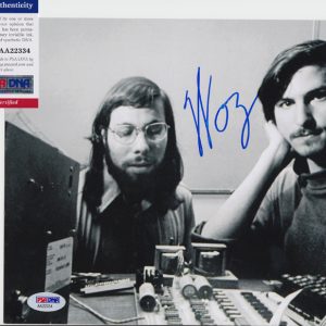 Steve Wozniak Apple Computers Signed Autograph 8x10 Photo W/ Steve Jobs With PSA/DNA COA #1