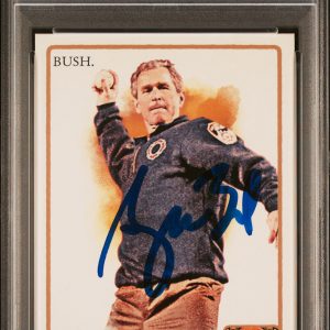 President George W Bush Signed 2011 Topps Allen & Ginter Auto Gem Mint 10 With PSA/DNA COA